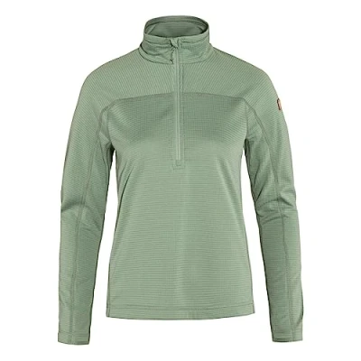 Abbildung von Fjallraven 87141 674 Abisko Lite Fleece Half Zip W/Abisko W Sweatshirt Damen Misty Green Größe L