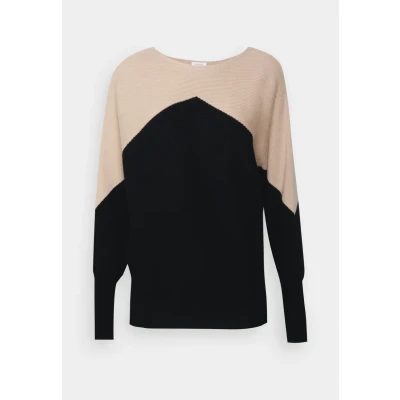 Abbildung von Lascana RUN Strickpullover, Damen, Größe: 36/38, Sand/schwarz