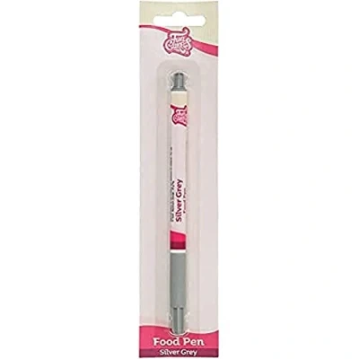 Abbildung von FunCakes Food Pen Silber Graun: Lebensmittelfarbe Stifte, flexible Spitze für dicke und dünne Linien, Essbarer Stift Kekse , Kuchen, Fondant mehr, ideal zum Personalisieren, Halal zertifiziert