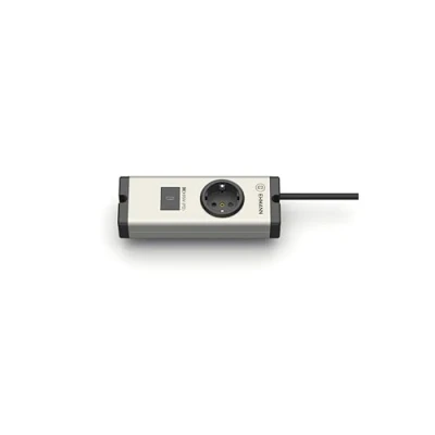 Abbildung von EHMANN USB C Multilader 0600x0n012301, 1x 65W Schnelllader, Schutzkontakt Steckdose Typ F, Edles Aluminiumgehäuse, Mit Befestigungsmöglichkeit, 1,5m Zuleitung