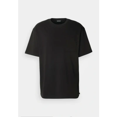 Abbildung von Scotch &amp; Soda CORE 3 Crosses Loose FIT Pocket Tshirt basic, Herren, Größe: Large, Black