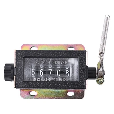 Abbildung von Manuelle Zählerzählung 5 Stellige Ziffernzähler Handzähler Mechanischer Arithmometer Manueller Zähler Clicker Counter