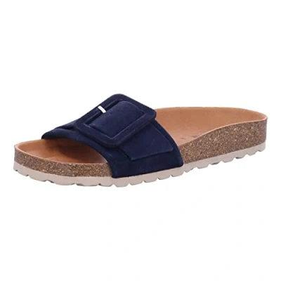 Abbildung von VERBENAS 3304020268 Reiko Velour Damen Pantolette Marino, Größe:38 EU