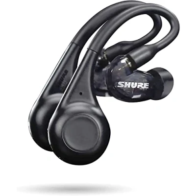 Abbildung von Shure AONIC 215 TW2 True Wireless Sound isoliert Ohrhörer mit Bluetooth 5 Technologie, Premium Audio tiefem Bass, Over The Ohr, 32 Stunden Akkulaufzeit (Gen 2) Schwarz