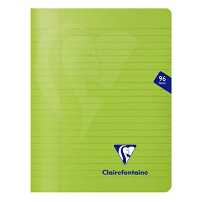 Abbildung von Clairefontaine 303745C Packung mit 10 Heften Mimesys 17x22 cm, 48 Blatt, liniert Rand, 90g, farbig sortiert, 1 Pack