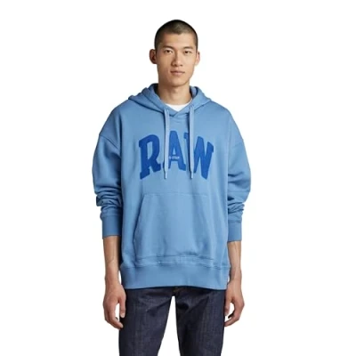 Abbildung von G STAR RAW Herren University Oversized Hoodie, Blau (deep wave D22759 B782 8803), XL