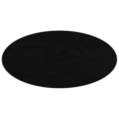 Abbildung von vidaXL Tischplatte Dunkelbraun 80x40x2 cm Massivholz Eiche Oval
