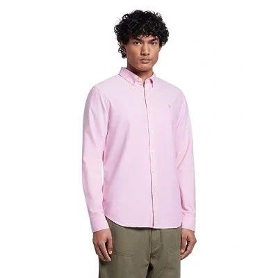 Abbildung von Farah Brewer Hemd, Herren, Größe: Large, Coral pink