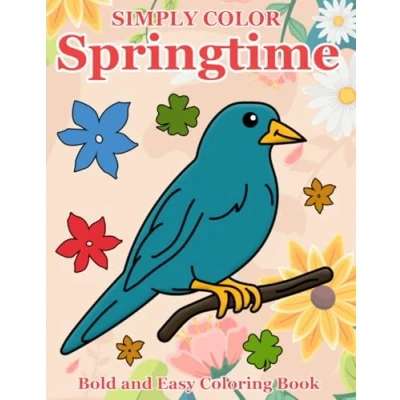 Abbildung von Simply Color Springtime: Bold and Easy Coloring Book
