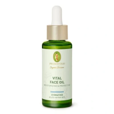 Abbildung von PRIMAVERA Vital Face Oil Moisturizing &amp; Protective 30 ml Naturkosmetik Gesichtsöl für normale bis trockene Haut Superfood die Haut, nährt und vitalisiert vegan