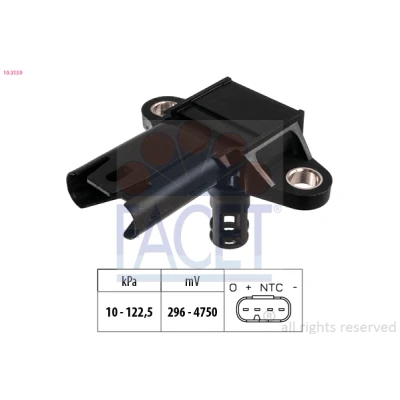 Abbildung von FACET 10.3159 Luftdrucksensor, Höhenanpassung 10 123 BMW: 3 Coupe