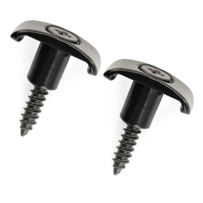Abbildung von Musiclily Pro Saitenniederhalter String Guides Trees Retainers für Fender American Ultra Style E Gitarre, Schwarz (2er Set)