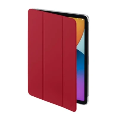Abbildung von Hama Hülle für iPad Air 4. Generation 2020 / 5. 2022 10,9 Zoll (aufklappbares Case Apple Tablet, Schutz mit Standfunktion, transparente Rückseite, magnetisches Cover) rot