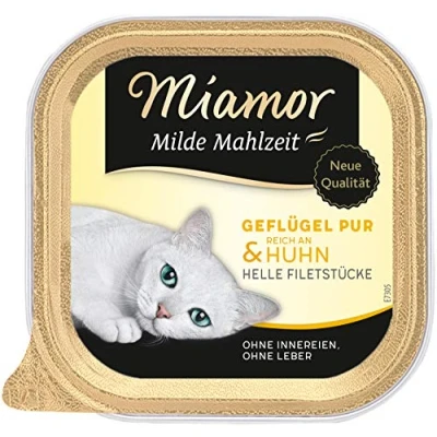 Abbildung von Miamor Milde Mahlzeit Geflügel &amp; Huhn 16x 100g Katzenfutter