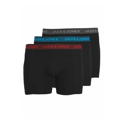 Abbildung von Jack &amp; Jones Jacwaistband Trunks 3 PACK Panties, Herren, Größe: 2XL, Asphalt