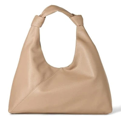 Abbildung von The Drop Mackenzie Knotted Hobo Tote Tragetasche, Hellbeige, One Size