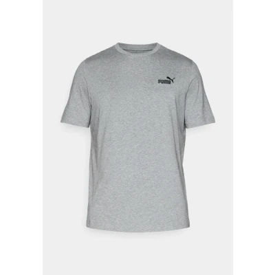 Abbildung von PUMA Unisex ESS Small No. 1 Logo Tee T Shirts, Medium Gray Heather,