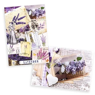 Abbildung von Ideen mit Herz 2 Bogen Reispapier Edel Decoupage Papier DIN A4 Verschiedene Designs Vintage, Weihnachten und andere (Vintage 11)