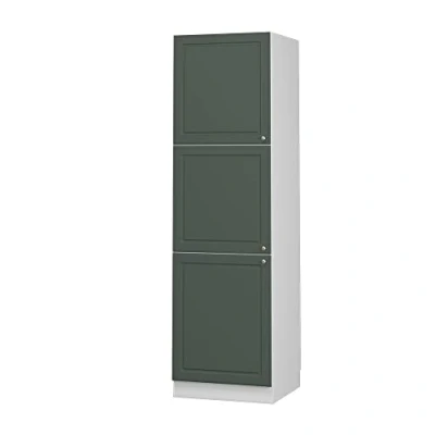 Abbildung von Vicco Herdumbauschrank Fame Line, Grün Gold Landhaus/Weiß, 60 cm