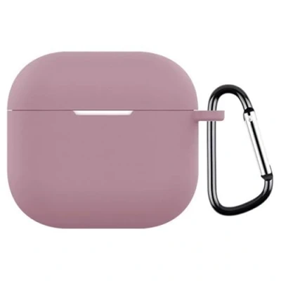 Abbildung von CoverKingz Hülle kompatibel mit AirPods 4 Silikon Schutzhülle Cover Case Tasche Dunkel Lila