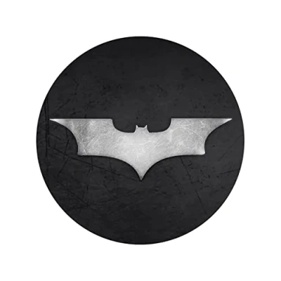 Abbildung von Tortenaufleger Batman Logo 2, rund 20cm Fondantpapier PREMIUM