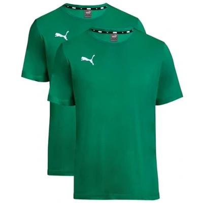 Abbildung von PUMA T Shirt Kinder 2er Pack Doppelpack Green Gr. 140