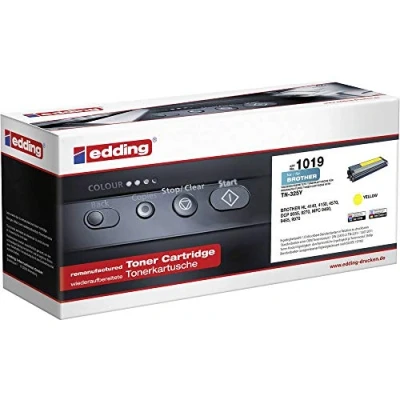 Abbildung von edding Toner EDD 1019 Gelb Reichweite 3500 Seiten Ersetzt Brother TN 325Y