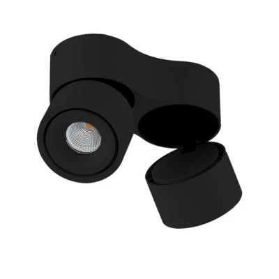 Abbildung von Arcchio LED Deckenstrahler Rotari, 6,1W, 2 flammig, schwarz