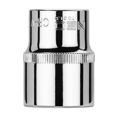 Abbildung von NEO TOOLS 08 021 Steckschlüsseleinsatz 1/2 3124 21 mm Chrom Vanadium Stahl SuperLock