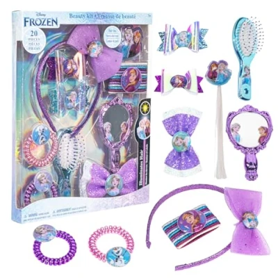 Abbildung von Disney Frozen 2 Mädchen Haarschmuck Set Haarspangen, Haargummis &amp; mehr für Kinder Geburtstagsgeschenk 3 Jahre und älter von Townley Girl