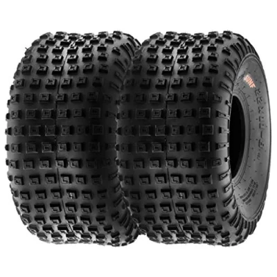 Abbildung von SunF A011 16x8 7 16x8x7 ATV UTV Reifen All Terrain 6PR TL 20F E4 Pfad Rasenmäher Ersatzreifen, Satz von 2 Stück