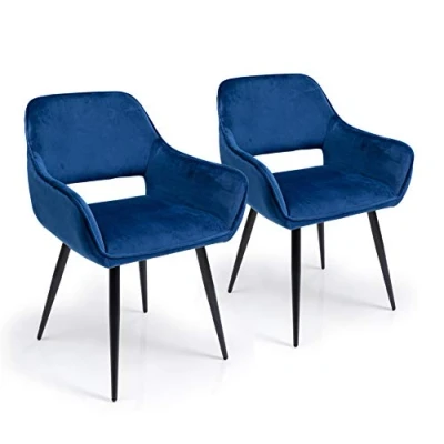 Abbildung von Kare Design Armlehnstuhl San Francisco Blau (2/Set)