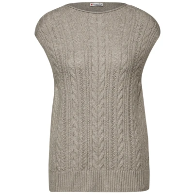 Abbildung von Street One Basic Tshirt basic, Damen, Größe: 34, Beige