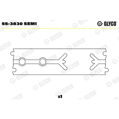 Abbildung von GLYCO 55 3830 SEMI Lagerbuchse, Pleuel MERCEDES BENZ: Sprinter 2 T Bus, G Klasse SUV