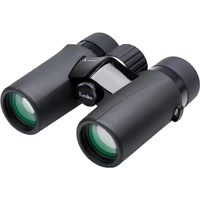Abbildung von Kenko Kompakt Fernglas Ultraview EX Compact 10x32, Dachprisma, wasserdicht IPX7, leicht, für Outdoor, Konzert, Sportbeobachtung, schwarz, 406977