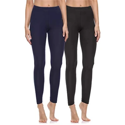 Abbildung von Merry Style Leggings Damen Hosen aus Baumwolle MS10 198 (2 tlg) elastischer Bund, eng