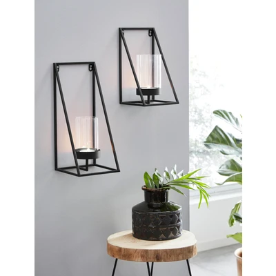 Abbildung von andas Wandkerzenhalter &quot;Industrial Candleholder&quot;, (1 St.), Industrial, modern, Metall, schwarz