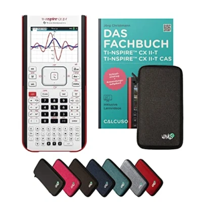 Abbildung von ﻿CALCUSO Standardpaket Dunkelgrau mit Grafikrechner TI Nspire CX II T