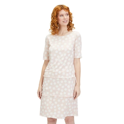Abbildung von Betty Barclay À Volants Manches Courtes Freizeitkleid, Damen, Größe: 42, Rose cream