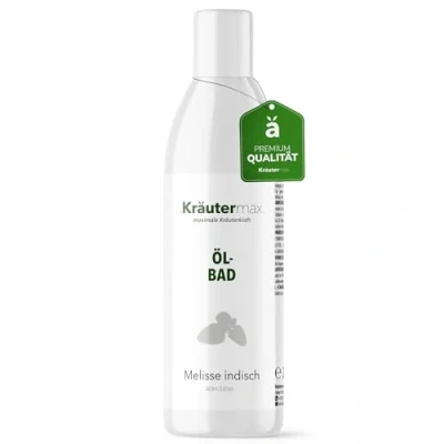 Abbildung von Kräutermax. Melisse Indisch Ölbad Badezusatz Entspannungsbad, 250 ml