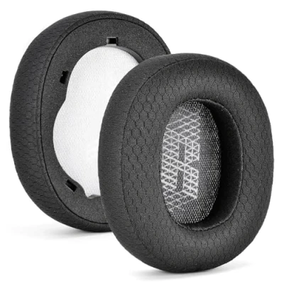 Abbildung von INF Ersatz Ohrpolster für JBL E65BTNC/Duet NC/Live 650 BTNC/Live 660 BTNC, Verbessertes Klangerlebnis, Angenehm und weich zu tragen, Mesh Memory Schaum Material