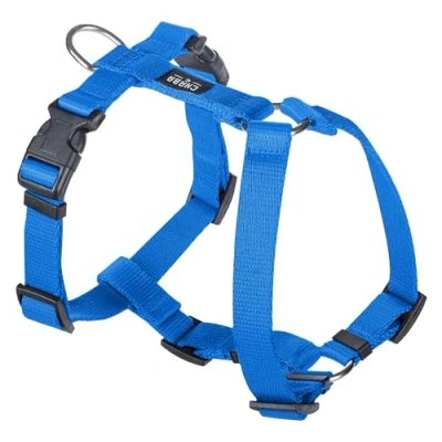 Abbildung von Chaba Guard Hundegeschirr für kleine Hunde mit Kontrolle, Anti Zug &amp; Würgen, Einstellbar, Bequem und Leicht, Classic Step in Brustgeschirr, Dog Harness, Größe S, BLAU