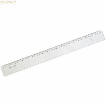 Abbildung von Aristo College Lineal AR23040, transparent, mit Tuschekante und Facette, 40 cm