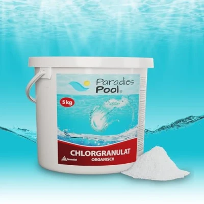 Abbildung von Paradies Pool 5 kg Chlor Granulat Desinfektion für Pool, schnell löslich, Qualität aus Europa