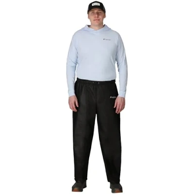 Abbildung von FROGG TOGGS Herren Standard Classic Pro Action wasserdichte atmungsaktive Regenhose, Schwarz, Größe XL