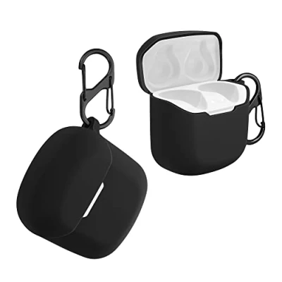 Abbildung von kwmobile Hülle kompatibel mit JBL Club PRO+ TWS Kopfhörer Case TPU Silikon Cover Schutzhülle in Schwarz