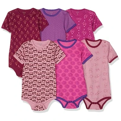 Abbildung von Care Baby Body Kurzarm, 6er Pack Light rose (550), 62
