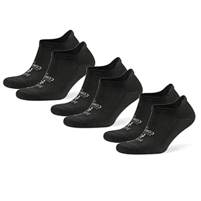 Abbildung von Balega Unisex Hidden Comfort 3 Pack Bundle Performance Athletic Laufsocken, Schwarz, X Large (3er Pack)