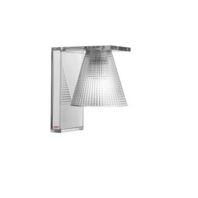 Abbildung von Kartell Light Air, Wandleuchte mit Prägung, Glasklar