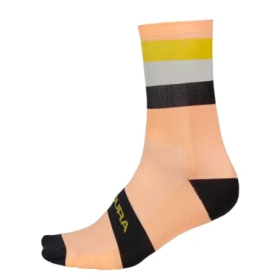 Abbildung von Endura Bandwidth Fahrradsocken für Herren, Neon Peach, L